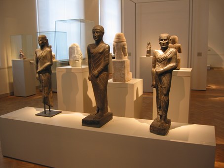 statues in a museum