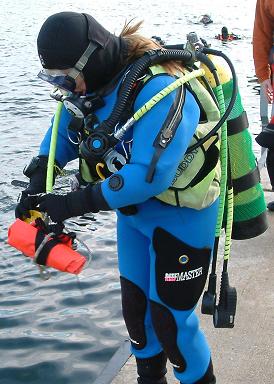 diver in scuba gear
