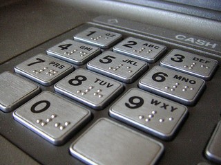 ATM keypad with Braille