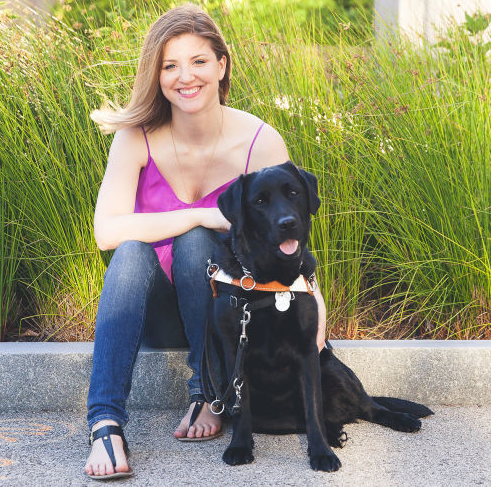 Megan Kennedy and dog Sunshine